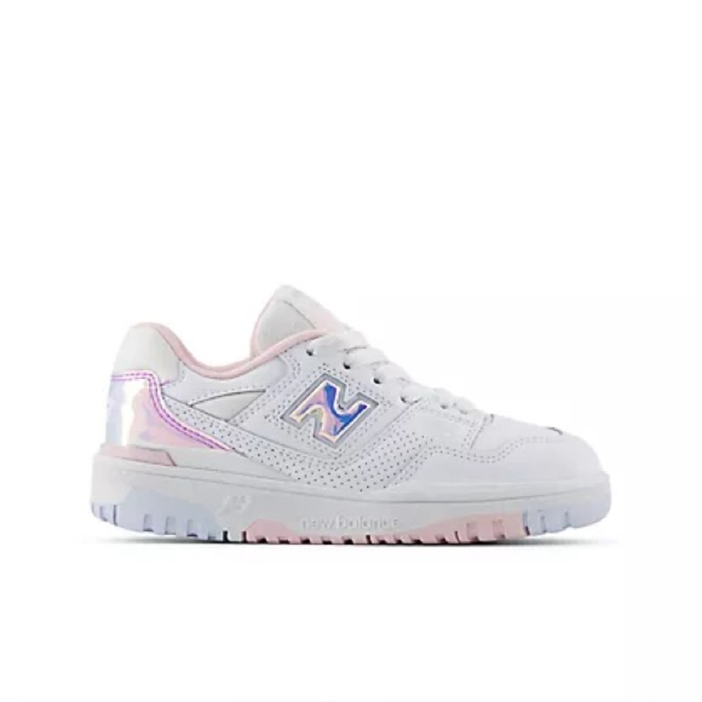New Balance 550 Big Kids' Shoes White/Pink Size 2